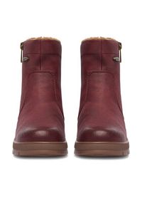 Go Soft Botki CEO-INES WS5921-03 Bordowy. Kolor: czerwony. Materiał: materiał #7