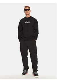 OFF-WHITE - Off-White Bluza OMBA057S23FLE0021001 Czarny Regular Fit. Kolor: czarny. Materiał: bawełna #3