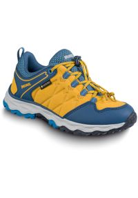 Buty trekkingowe dziecięce MEINDL Ontario Junior GTX, z membraną Gore-Tex. Kolor: żółty. Technologia: Gore-Tex