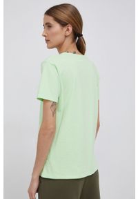 Burton T-shirt bawełniany kolor zielony. Okazja: na co dzień. Kolor: zielony. Materiał: bawełna. Wzór: nadruk. Styl: casual