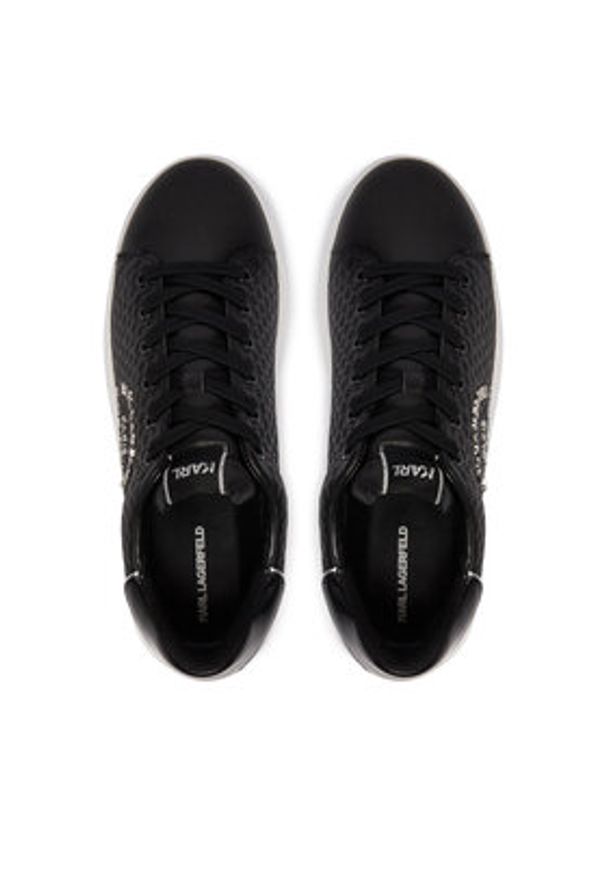 Karl Lagerfeld - KARL LAGERFELD Sneakersy Kapri KL52536K Czarny. Kolor: czarny. Materiał: skóra