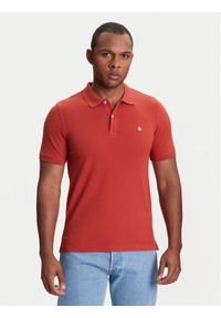 United Colors of Benetton - United Colors Of Benetton Polo 3WG9U301Z Czerwony Slim Fit. Typ kołnierza: polo. Kolor: czerwony. Materiał: bawełna