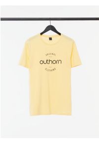 outhorn - T-shirt z nadrukiem męski. Materiał: jersey, materiał, wiskoza, bawełna. Wzór: nadruk #4
