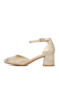 Rieker Czółenka 44762-91 Złoty. Kolor: złoty. Materiał: materiał #7