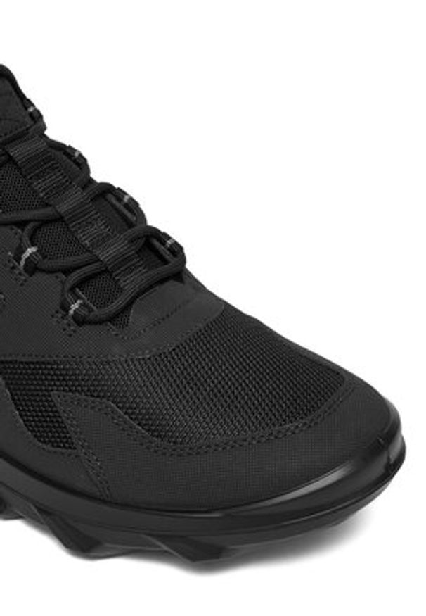 ecco - ECCO Trekkingi Mx Low Mid Gtx Tex GORE-TEX 82022451052 Czarny. Kolor: czarny. Materiał: materiał. Technologia: Gore-Tex. Sport: turystyka piesza