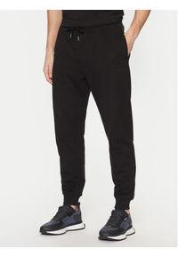 BOSS Spodnie dresowe 50533392 Czarny Regular Fit. Kolor: czarny. Materiał: bawełna #1
