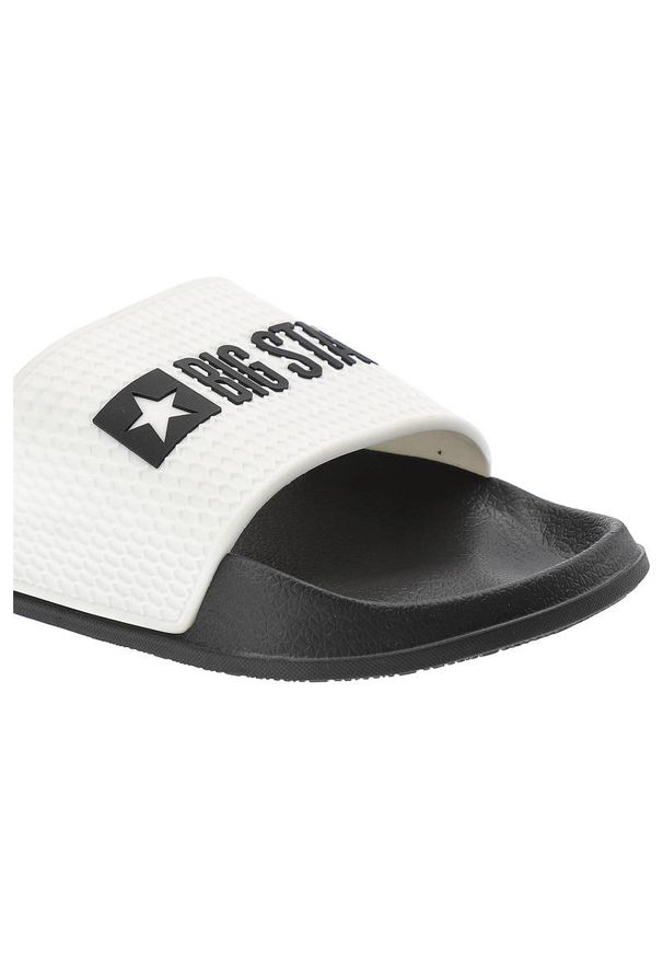Big-Star - Białe Klapki Big Star Męskie Wodoodporne Buty. Kolor: biały. Styl: wakacyjny, elegancki