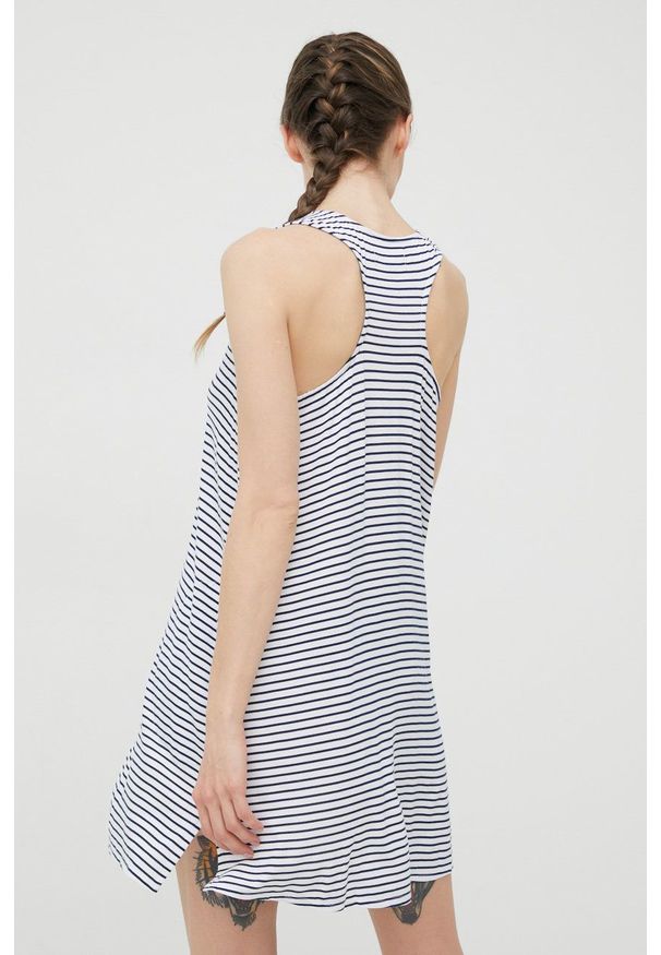 DKNY - Dkny koszula nocna damska kolor biały. Kolor: biały. Materiał: dzianina