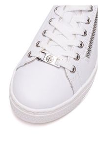 Rieker Sneakersy L59A1-81 Biały. Kolor: biały. Materiał: skóra #5