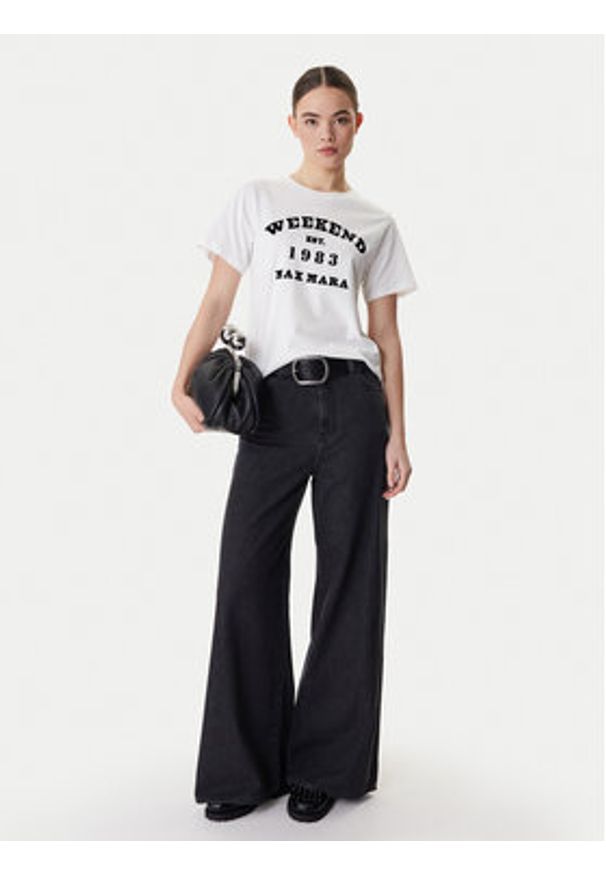 Weekend Max Mara T-Shirt Tenue 2615971051 Biały Regular Fit. Kolor: biały. Materiał: bawełna