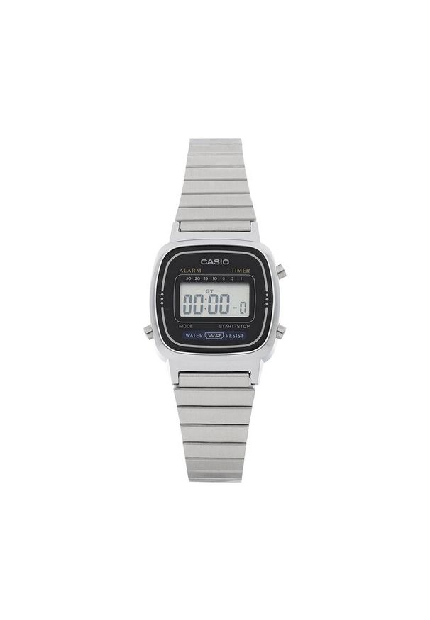 Zegarek Casio. Kolor: srebrny. Styl: vintage