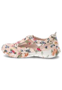 Sneakersy damskie Laura Vita, cholewka ze skóry naturalnej klasyczne sznurowanie płaska podeszwa, różowe, Joctao 26 SL3015-26D. Okazja: na co dzień. Zapięcie: sznurówki. Kolor: różowy. Materiał: skóra. Szerokość cholewki: normalna. Wzór: nadruk, kwiaty. Obcas: na płaskiej podeszwie. Styl: klasyczny #2
