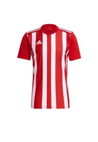 Adidas - Koszulka męska adidas Striped 21 Jersey. Kolor: biały, czerwony, wielokolorowy. Materiał: jersey. Sport: piłka nożna