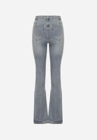 Born2be - Niebieskie Bawełniane Jeansy Typu Dzwony Tilassia. Okazja: na co dzień. Kolor: niebieski. Styl: casual #7
