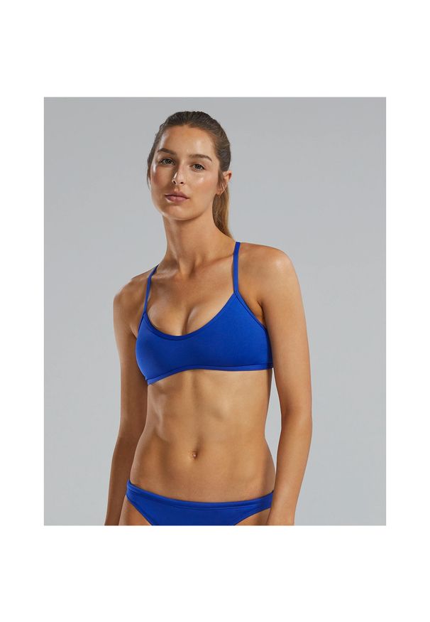 Góra bikini TYR Solid trinity top. Kolor: niebieski