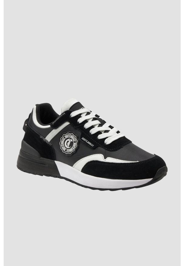 Just Cavalli - JUST CAVALLI Czarne buty Fondo Action Basic, Rozmiar 44. Kolor: czarny
