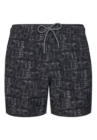 Hugo - HUGO Szorty kąpielowe Rik 50533795 Szary Regular Fit. Kolor: szary. Materiał: syntetyk #4