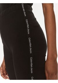 Calvin Klein Jeans Szorty sportowe Logo J20J223137 Czarny Slim Fit. Kolor: czarny. Materiał: bawełna #4