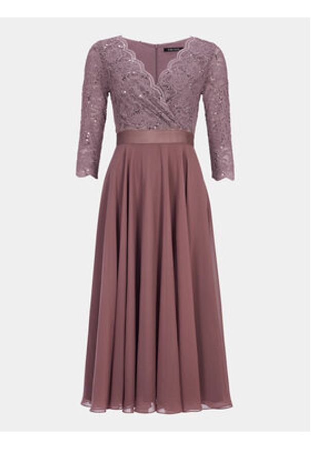 Swing Sukienka koktajlowa 5AE29100 Różowy Regular Fit. Kolor: różowy. Materiał: syntetyk. Styl: wizytowy