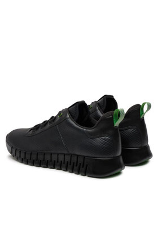 ecco - ECCO Sneakersy Gruuv M 52527452562 Czarny. Kolor: czarny. Materiał: skóra