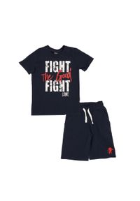 LEONE 1947 APPAREL - Sportowy kombinezon dziecięcy. Okazja: na uczelnię. Kolor: niebieski. Materiał: dresówka. Styl: sportowy