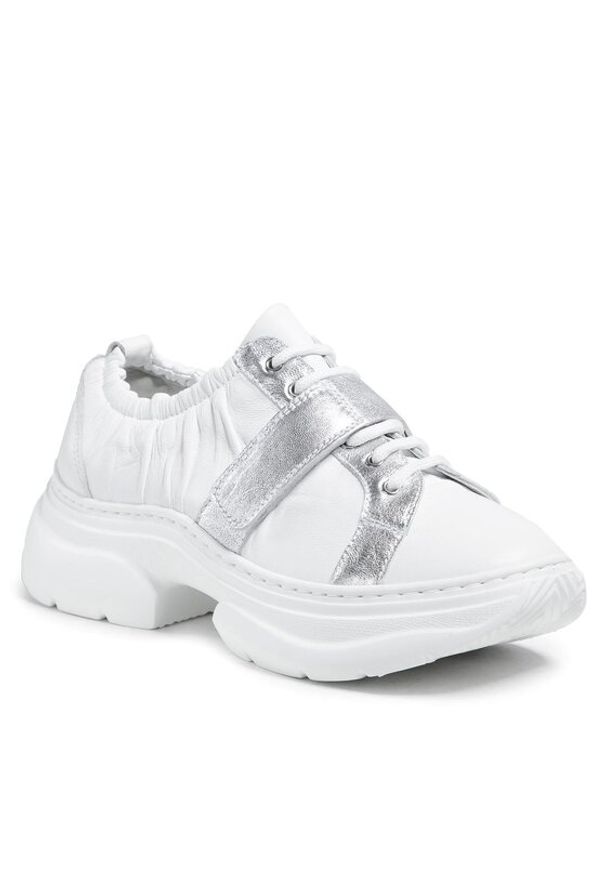 Eva Minge Sneakersy EM-49-09-001058 Biały. Kolor: biały. Materiał: skóra