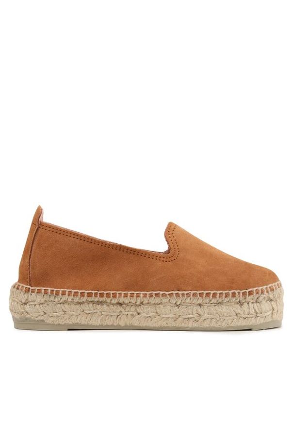 Manebi Espadryle Double Sole Espadrilles R 3.9 D0 Brązowy. Kolor: brązowy. Materiał: skóra, zamsz