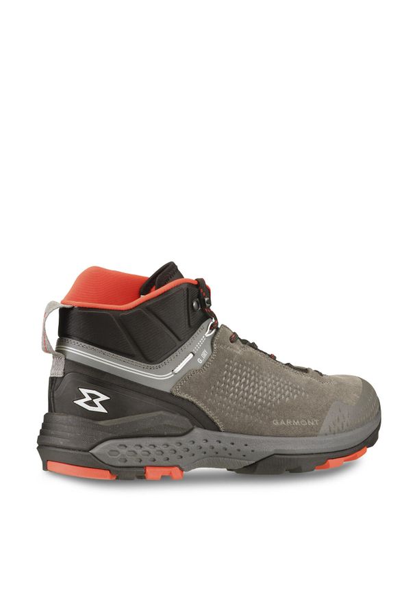 Buty trekkingowe męskie Garmont Groove Mid. Wysokość cholewki: za kostkę. Zapięcie: sznurówki. Kolor: czarny. Materiał: tkanina, skóra, materiał, syntetyk. Szerokość cholewki: normalna