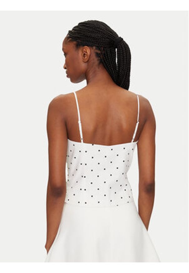 BARDOT Top Vieda 59755TB Biały Regular Fit. Kolor: biały. Materiał: len