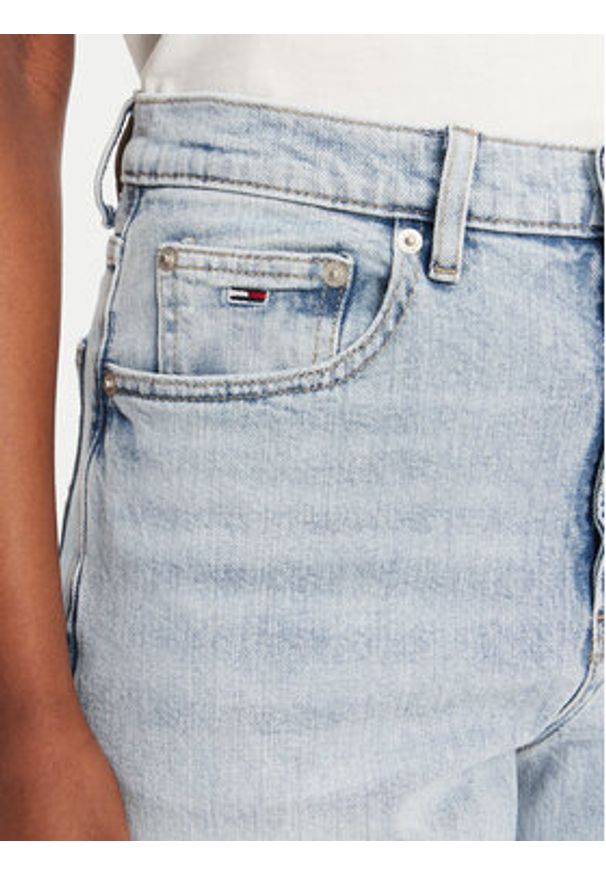 Tommy Jeans Jeansy DW0DW20656 Niebieski Mom Fit. Kolor: niebieski