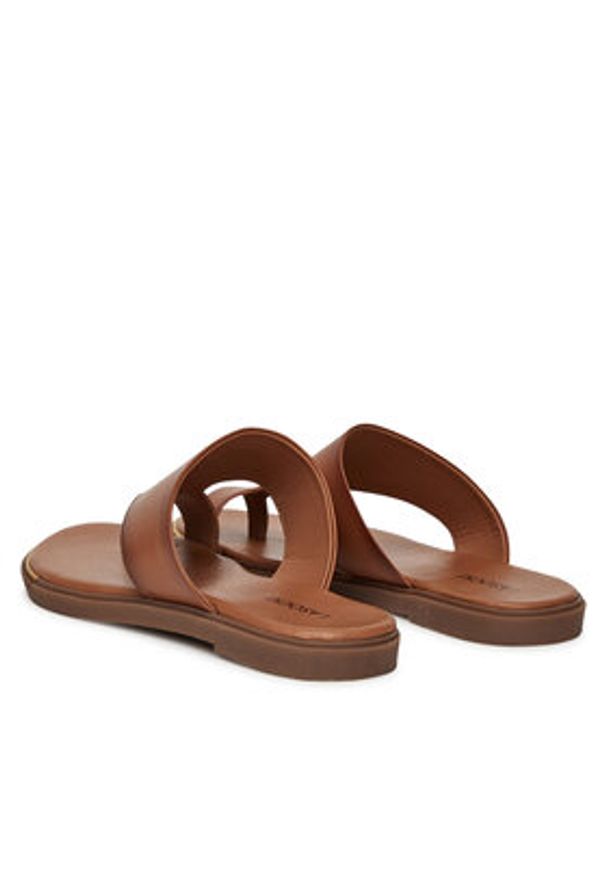 Lasocki Japonki LALITA WI23-LALITA-10 Brązowy. Kolor: brązowy. Materiał: skóra