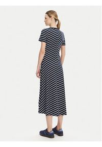 TOMMY HILFIGER - Tommy Hilfiger Sukienka codzienna WW0WW44547 Granatowy Regular Fit. Okazja: na co dzień. Kolor: niebieski. Materiał: bawełna. Typ sukienki: proste. Styl: casual #5