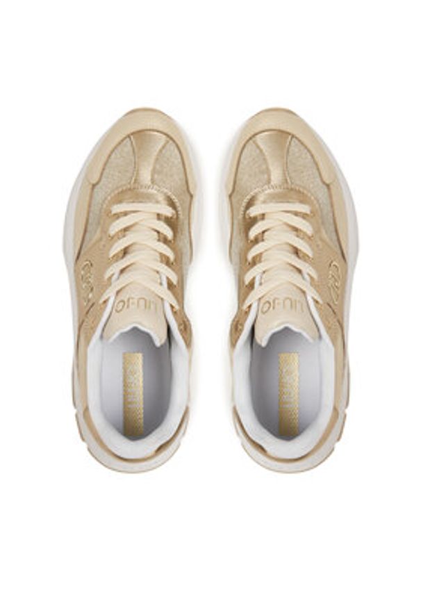 Liu Jo Sneakersy Eva 02 BA5065 PX620 Beżowy. Kolor: beżowy. Materiał: materiał