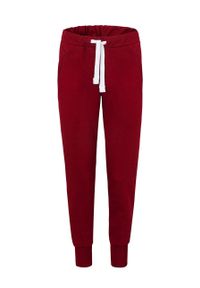 MUUV Spodnie Sneaker Girl damskie kolor czerwony gładkie. Kolor: czerwony. Materiał: bawełna. Wzór: gładki #2