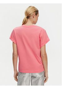 Pinko - PINKO T-Shirt 104605 A2D1 N55 Różowy Regular Fit. Kolor: różowy. Materiał: bawełna #3