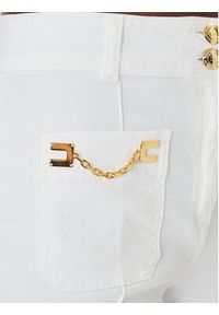 Elisabetta Franchi Jeansy PJ-25D-61E2 Biały Regular Fit. Kolor: biały #4
