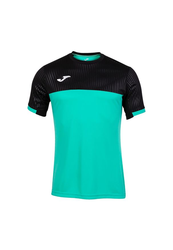 Koszulka do tenisa z krótkim rekawem męska Joma SHORT SLEEVE T- SHIRT. Kolor: zielony, czarny, wielokolorowy. Długość: krótkie. Sport: tenis