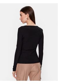 Guess Bluzka W3YP16 KAZH2 Czarny Slim Fit. Kolor: czarny. Materiał: syntetyk