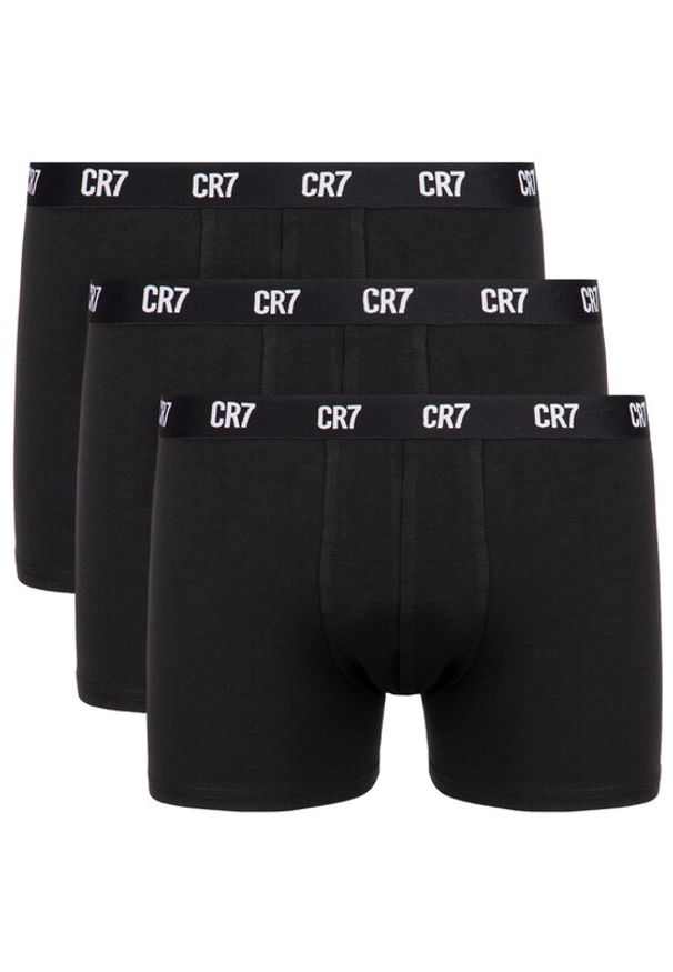 Cristiano Ronaldo CR7 Komplet bokserek Basic Trunk 3-Pack 8100-49-900 Czarny. Kolor: czarny. Materiał: bawełna