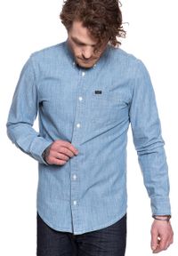 Lee - LEE LEE BUTTON DOWN SUMMER BLUE L880NSNJ. Typ kołnierza: button down. Kolor: niebieski #8