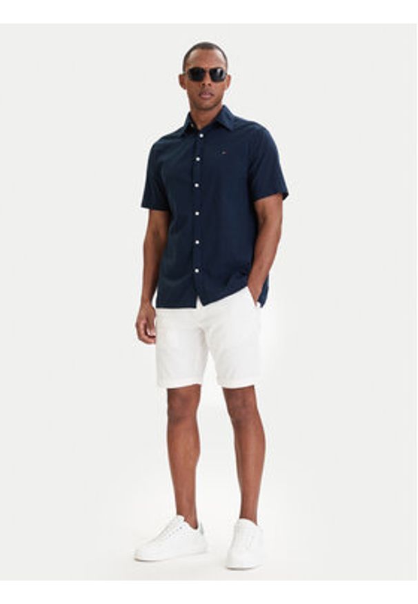 Tommy Jeans Koszula DM0DM22786 Granatowy Regular Fit. Kolor: niebieski. Materiał: bawełna