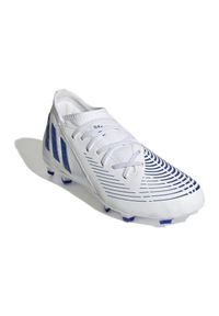 Adidas - Buty piłkarskie adidas Predator Edge.3 Fg Jr GX5211 białe białe. Zapięcie: sznurówki. Kolor: biały. Materiał: syntetyk, guma. Sport: piłka nożna #9