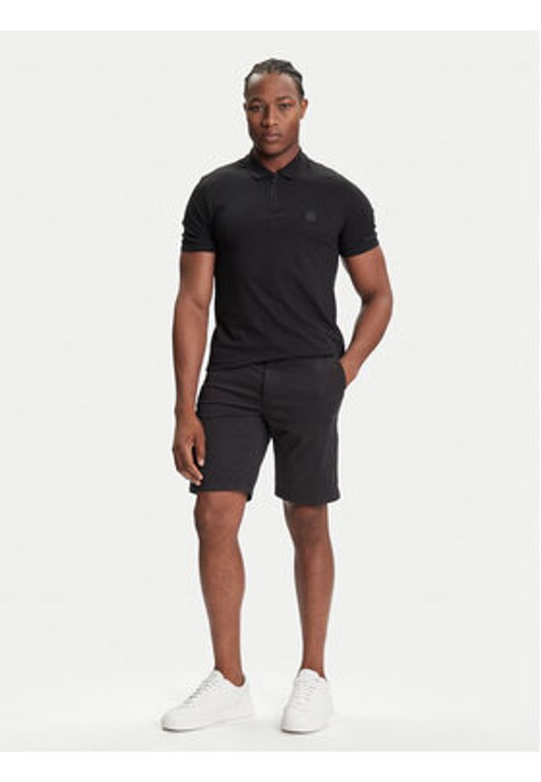 BOSS Szorty materiałowe 50536723 Czarny Slim Fit. Kolor: czarny. Materiał: bawełna