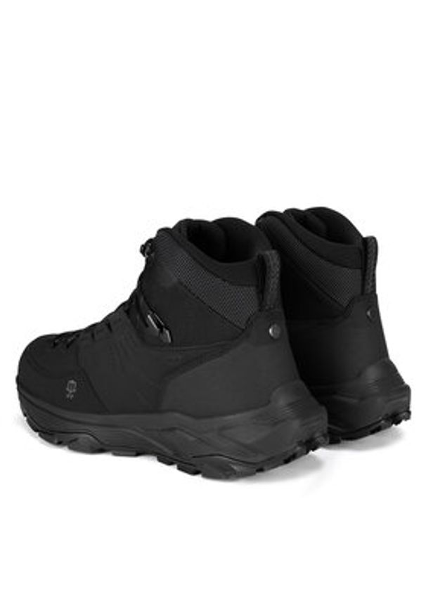 Hunter Trekkingi H1-061 Czarny. Kolor: czarny. Materiał: nubuk, skóra. Sport: turystyka piesza