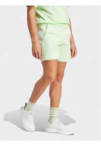 Adidas - adidas Szorty sportowe Future Icons 3-Stripes IR9200 Zielony Regular Fit. Kolor: zielony. Materiał: bawełna. Styl: sportowy #1