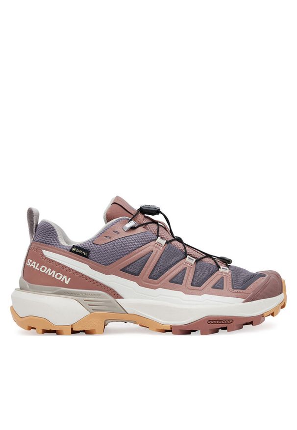 salomon - Trekkingi Salomon. Kolor: fioletowy. Technologia: Gore-Tex. Sport: turystyka piesza