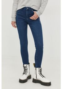 Karl Lagerfeld jeansy damskie medium waist. Kolor: niebieski #1