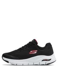 skechers - Skechers Sneakersy Arch Fit 232040/BKRD Czarny. Kolor: czarny. Materiał: materiał #4