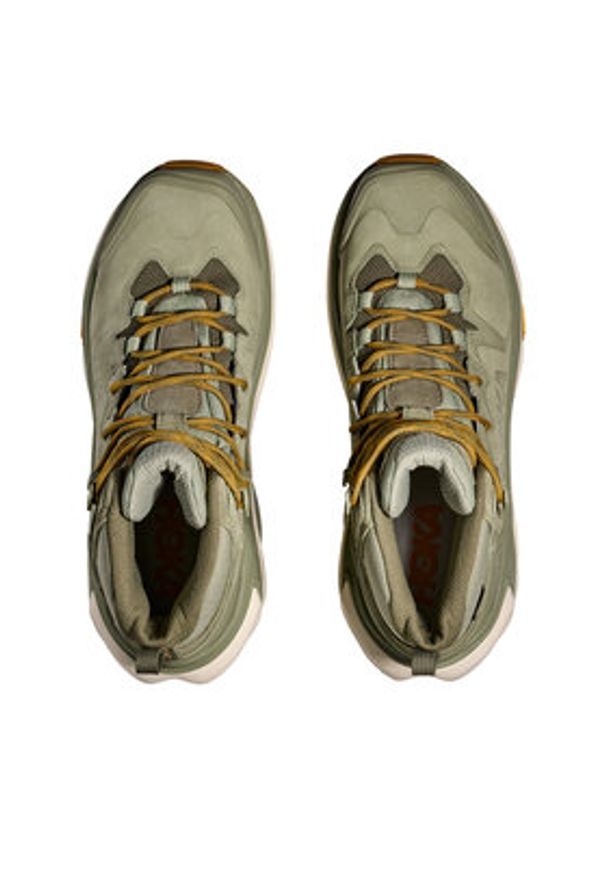 HOKA - Hoka Trekkingi Kaha 3 Gtx Gore-Tex 1162530 Zielony. Kolor: zielony. Materiał: nubuk, skóra. Technologia: Gore-Tex. Sport: turystyka piesza