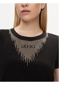 Liu Jo T-Shirt TA4195 J6040 Czarny Regular Fit. Kolor: czarny. Materiał: bawełna #5